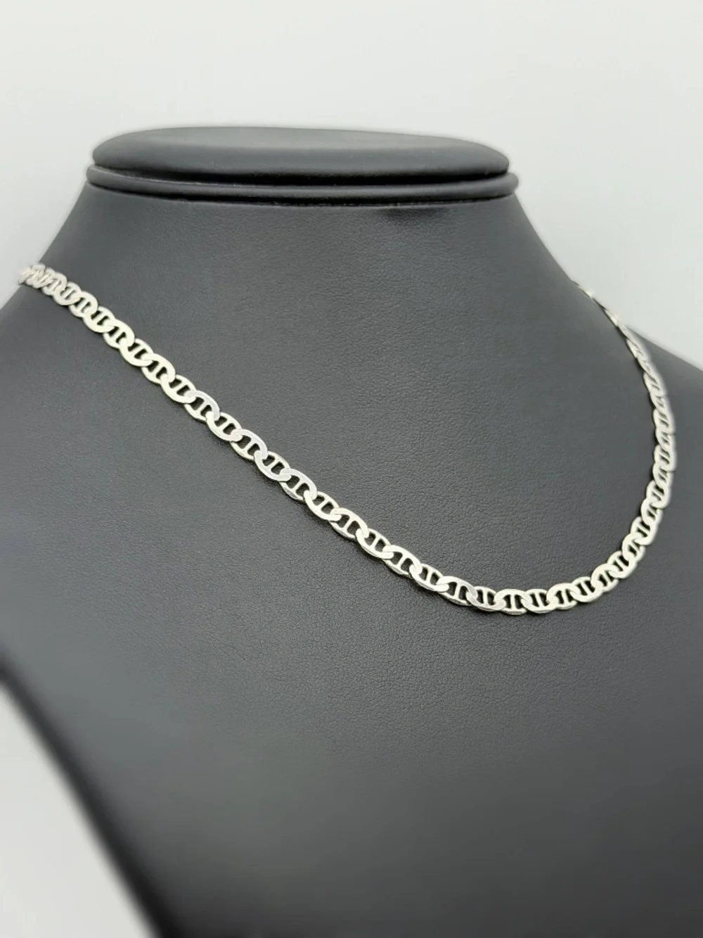 Italy 925 Sterling Silver Mariner Link Chain Unisex Necklace 16” 5mm
